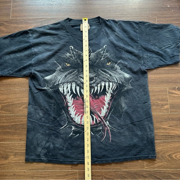 Vintage The Mountain Charcoal T-Shirt with graphic - Picture 5 of 6